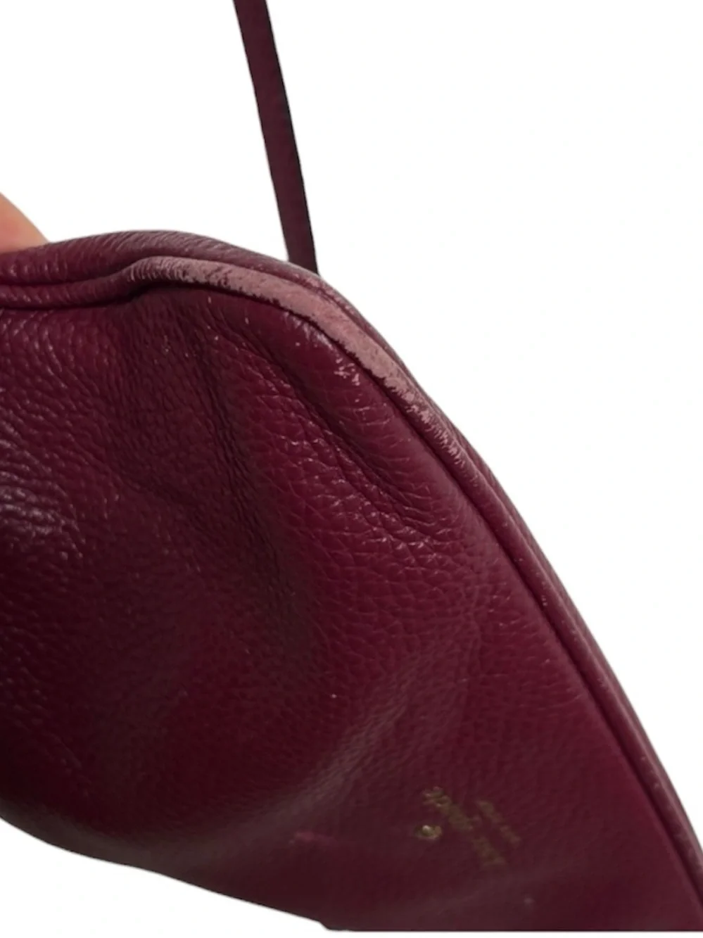 Kate Spade Marron Gabrielle Leather Crossbody Bag BLEMISH
